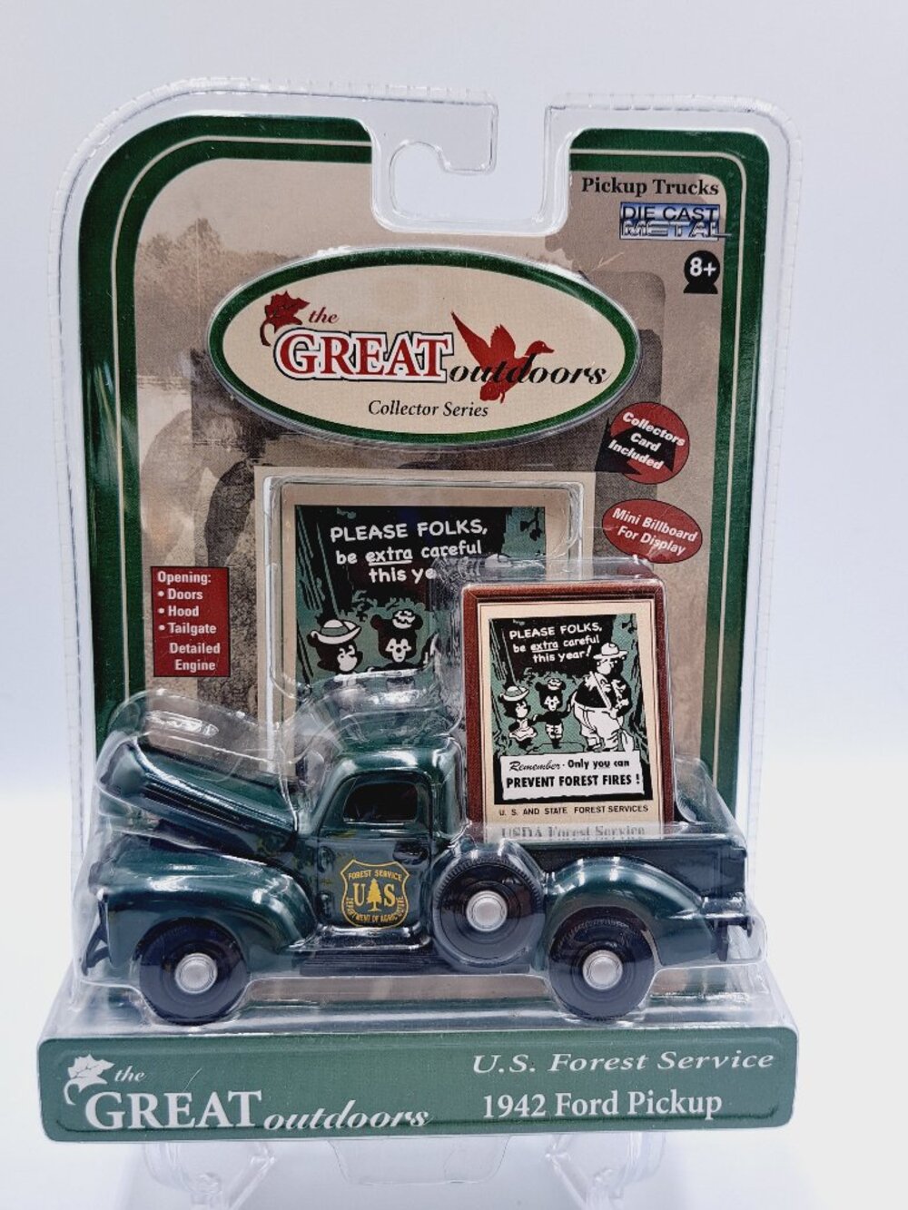1942 USDA Forest Service Metal Diecast Ford Pickup Collector Series Toy Car